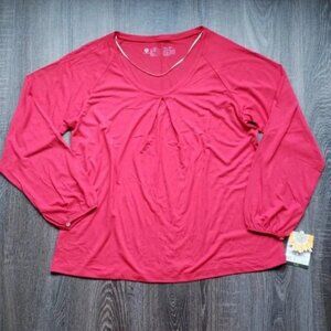 HUEtopia flowing long sleeve Sleep Shirt